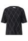 Kurzarm Shirt mit Rundhals und Karomuster armor grey
