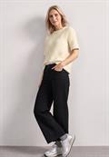 Kurzarm Shirt mit Rundhals und Karomuster pure beige
