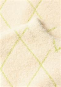 Kurzarm Shirt mit Rundhals und Karomuster pure beige