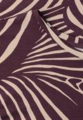 Kurzarm Shirt mit Rundhals und Print rustic rouge