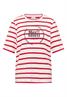 Kurzarm Shirt mit Rundhals und Streifen glazed apple red
