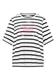 Kurzarm Shirt mit Rundhals und Streifen universal blue
