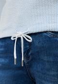 Kurzarm Shirt mit Strukturstreifen calm blue