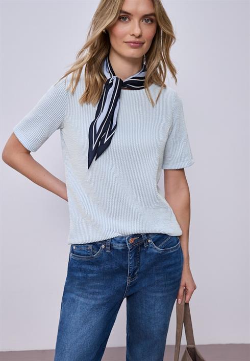 kurzarm-shirt-mit-strukturstreifen-calm-blue