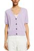 Kurzarm Strick-Cardigan lavender