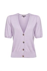Kurzarm Strick-Cardigan lavender