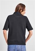 Kurzarm Sweatjacke carbon grey