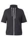 Kurzarm Sweatjacke carbon grey