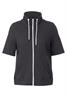 Kurzarm Sweatjacke carbon grey