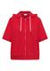 Kurzarm Sweatjacke mit Kapuze glazed apple red