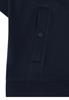 Kurzarm Sweatjacke mit Kapuze universal blue