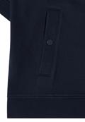 Kurzarm Sweatjacke mit Kapuze universal blue