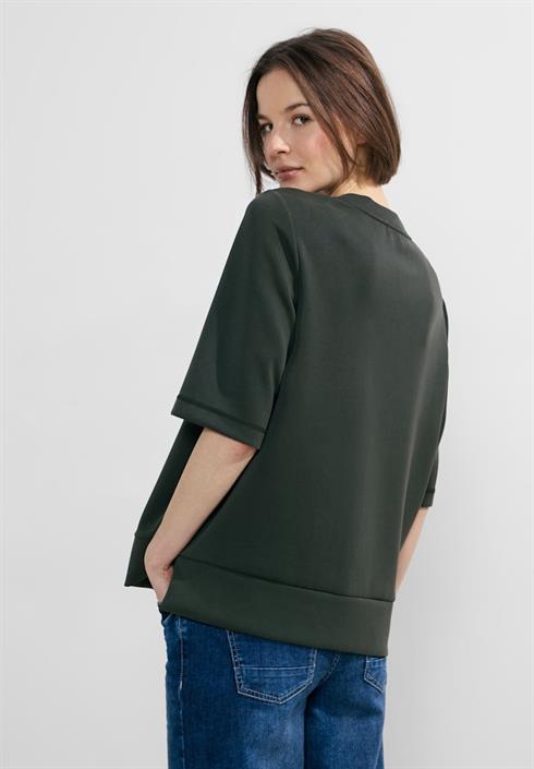 kurzarm-sweatshirt-strong-khaki