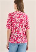 Kurzarm T-Shirt im Ausbrenner-Look beetroot pink