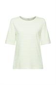 Kurzarm T-Shirt Leinen-Mix citrus green
