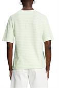 Kurzarm T-Shirt Leinen-Mix citrus green