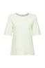 Kurzarm T-Shirt Leinen-Mix citrus green