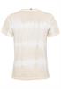 Kurzarm T-Shirt mit Batikstreifen biscuit