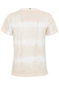 Kurzarm T-Shirt mit Batikstreifen biscuit