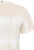 Kurzarm T-Shirt mit Batikstreifen biscuit