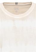 Kurzarm T-Shirt mit Batikstreifen biscuit