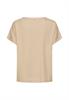 Kurzarm T-Shirt mit Brusttasche sand