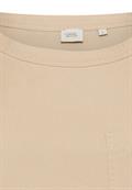 Kurzarm T-Shirt mit Brusttasche sand