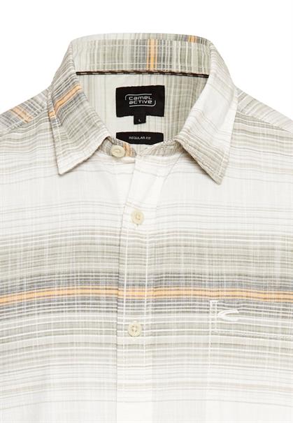 Kurzarmhemd aus Baumwolle mit Karomuster sunflower