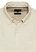 Kurzarmhemd aus einem Baumwoll-Leinenmix beige