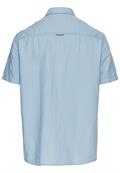 Kurzarmhemd aus einem Baumwoll-Leinenmix smoke blue