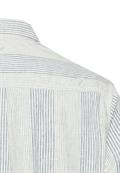 Kurzarmhemd aus Leinenmix indigo blue