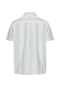 Kurzarmhemd aus Leinenmix indigo blue