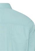 Kurzarmhemd aus Leinenmix ocean green