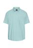 Kurzarmhemd aus Leinenmix ocean green