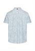 Kurzarmhemd mit Allover-Print indigo blue