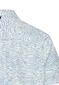 Kurzarmhemd mit Allover-Print indigo blue