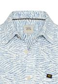 Kurzarmhemd mit Allover-Print indigo blue