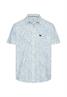 Kurzarmhemd mit Allover-Print indigo blue