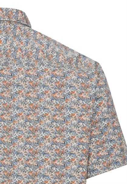 Kurzarmhemd mit Allover-Print khaki