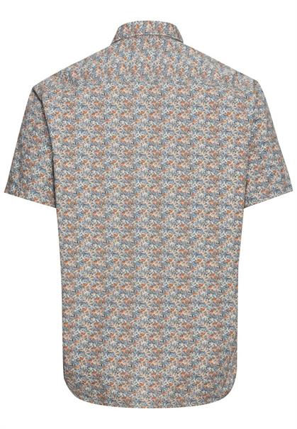 Kurzarmhemd mit Allover-Print khaki