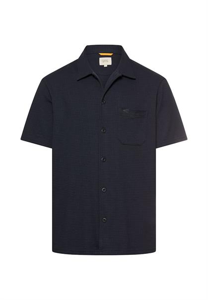 Kurzarmhemd mit Brusttasche dark navy
