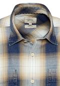 Kurzarmhemd mit Karomuster dark navy