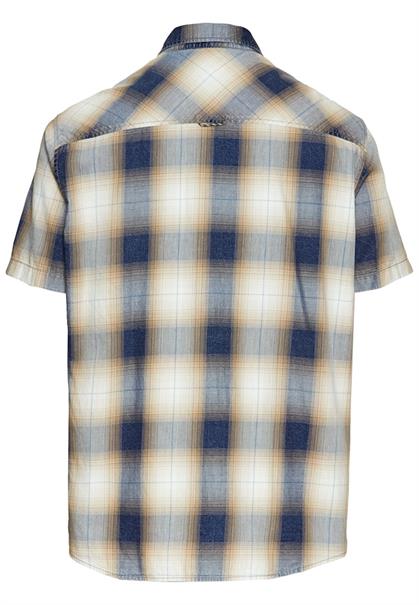 Kurzarmhemd mit Karomuster dark navy