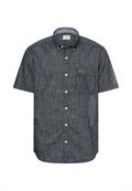 Kurzarmhemd mit Kontrastdetails dark navy