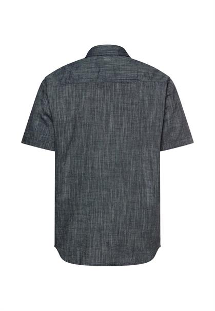 Kurzarmhemd mit Kontrastdetails dark navy