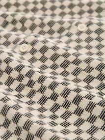 Kurzarmhemd mit Muster black white check design