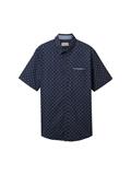 Kurzarmhemd mit Print navy stripe design