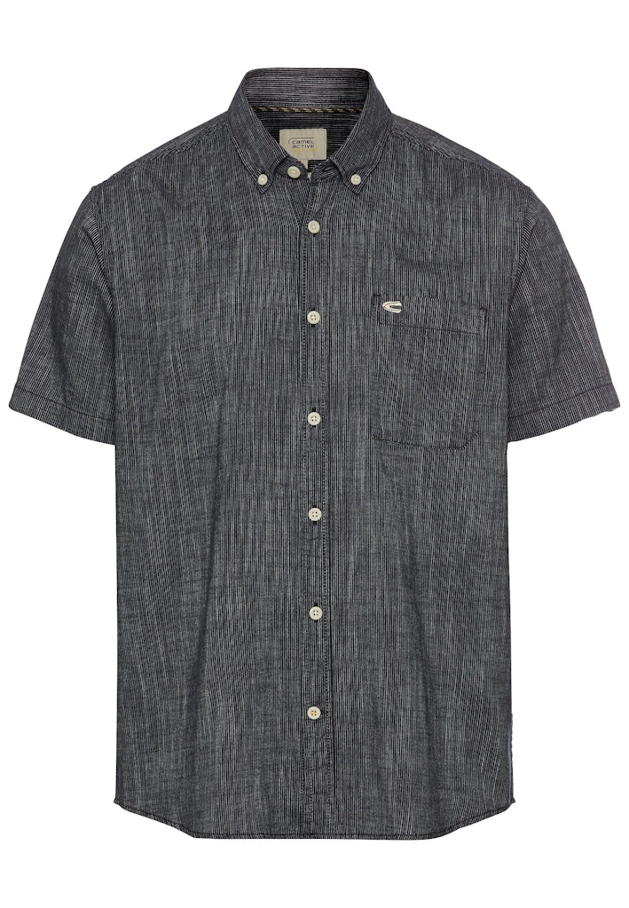 camel active Kurzarmhemd mit Button-Down-Kragen und günstig online kaufen