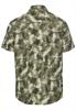 Kurzarmhemd mit Strukturmuster dusty khaki