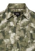 Kurzarmhemd mit Strukturmuster dusty khaki